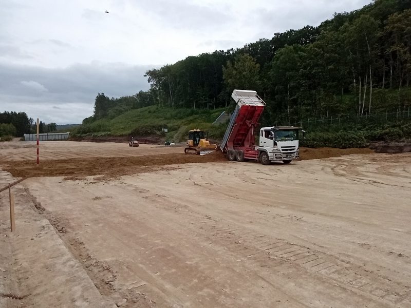 路体盛土 土砂運搬