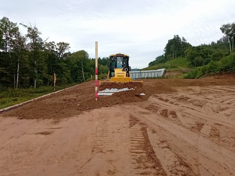 路体盛土 敷均し